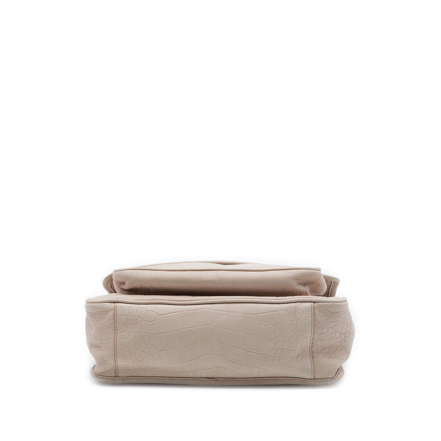 Saint Laurent Medium Croc Embossed Nubuck Niki