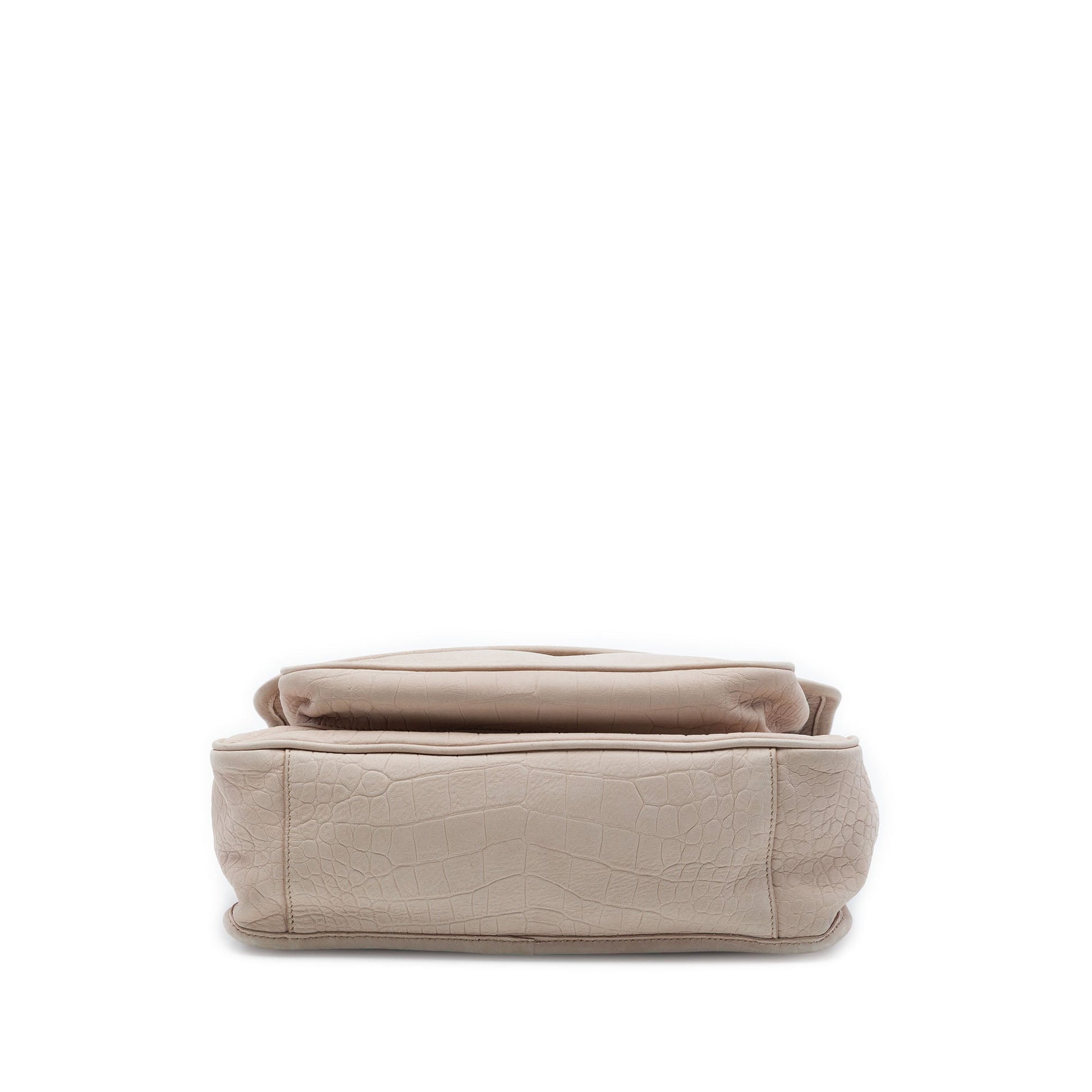 Saint Laurent Medium Croc Embossed Nubuck Niki