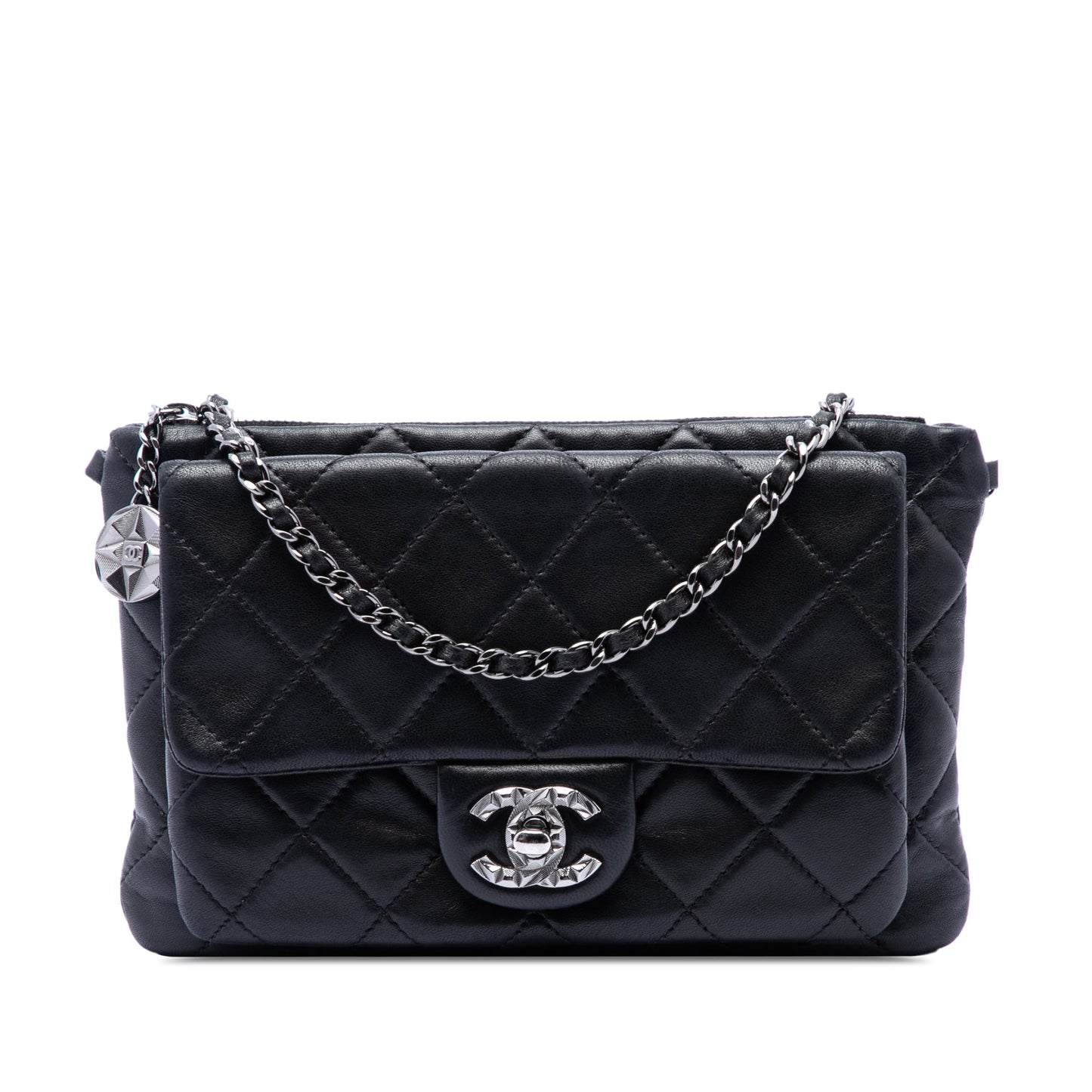 Chanel CC Quilted Lambskin Mineral Nights Flap