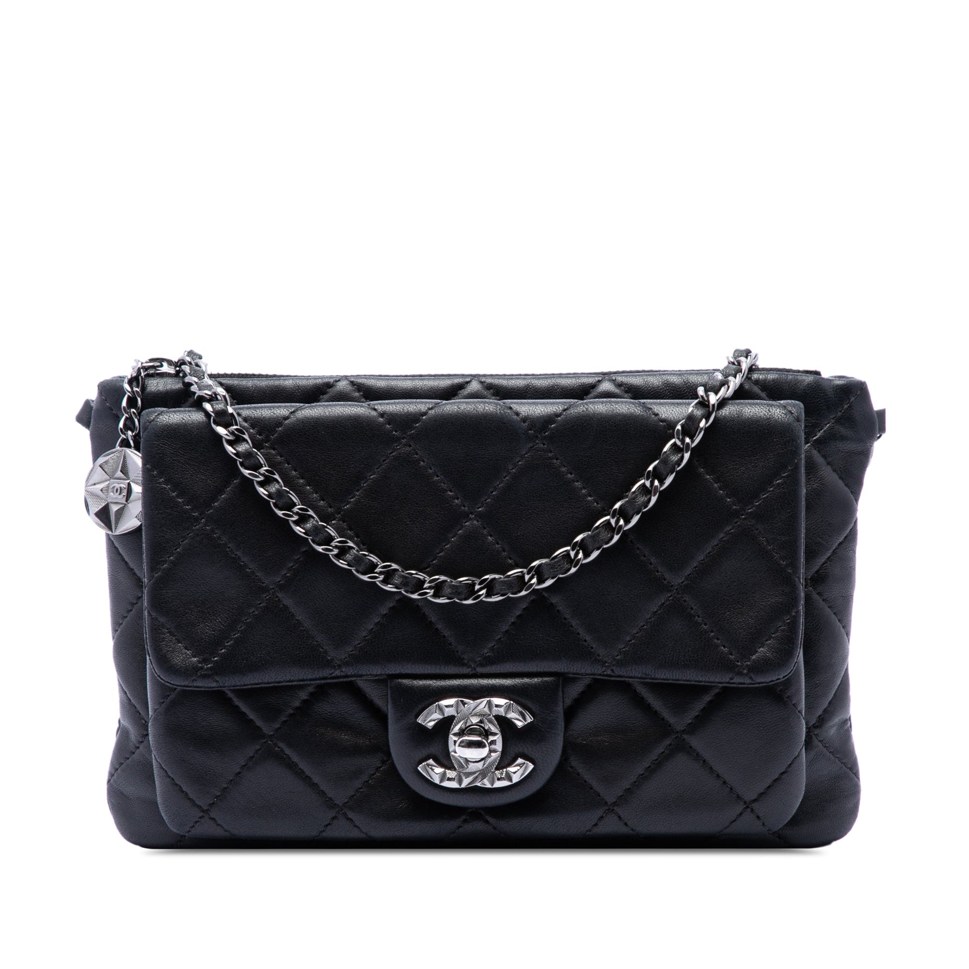 Chanel CC Quilted Lambskin Mineral Nights Flap