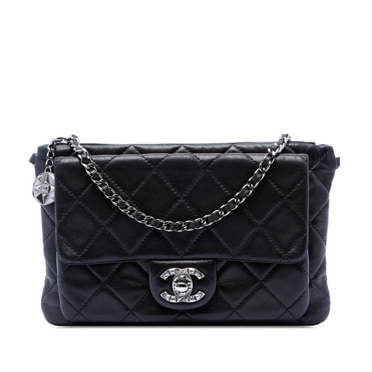 Chanel CC Quilted Lambskin Mineral Nights Flap