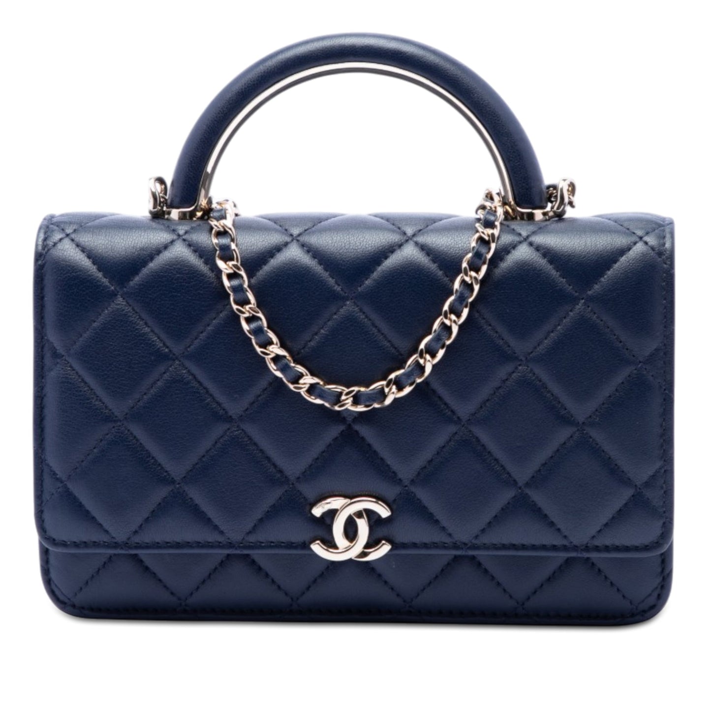 Chanel Mini Rectangular Lambskin Paris Le19M Charming Top Handle Flap