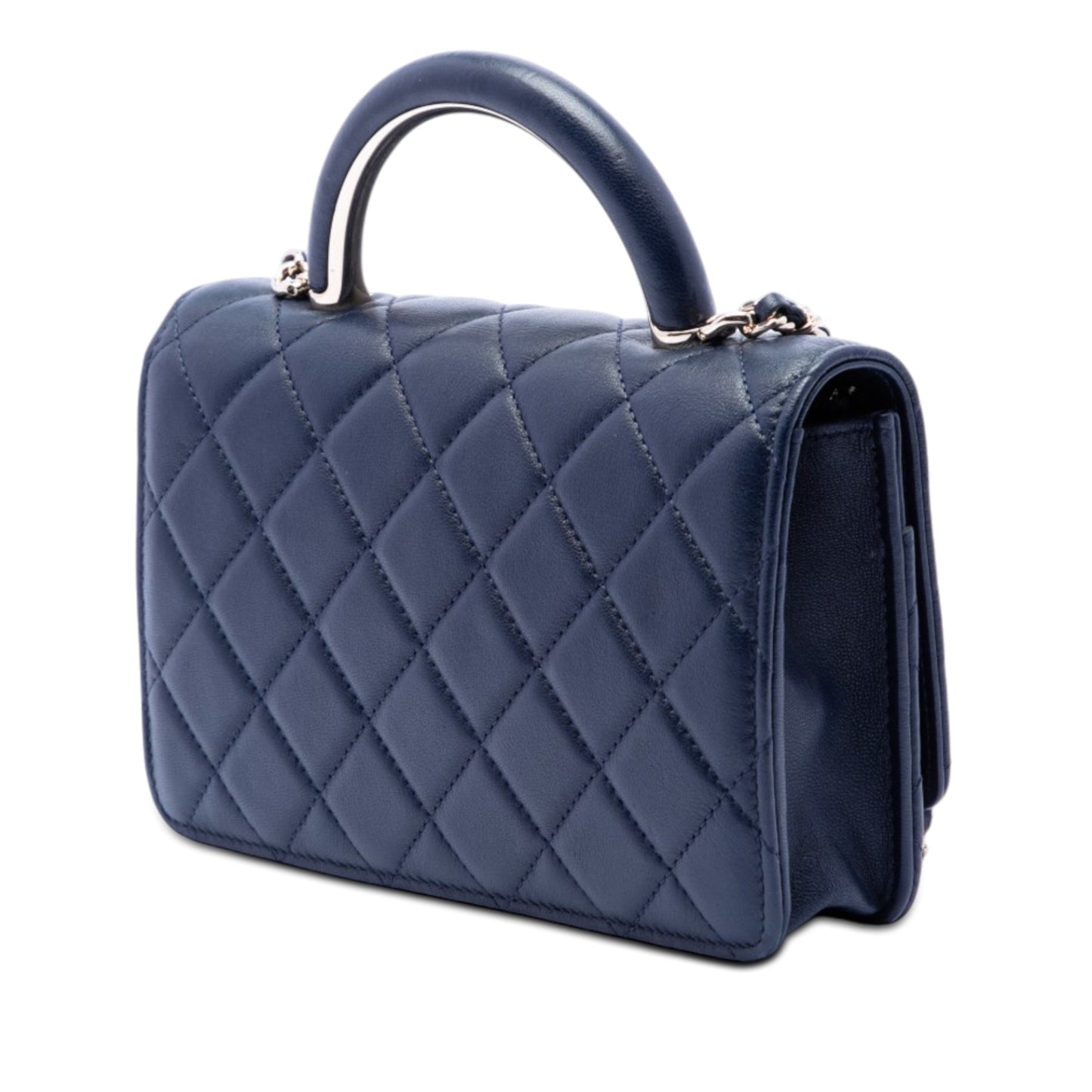 Chanel Mini Rectangular Lambskin Paris Le19M Charming Top Handle Flap