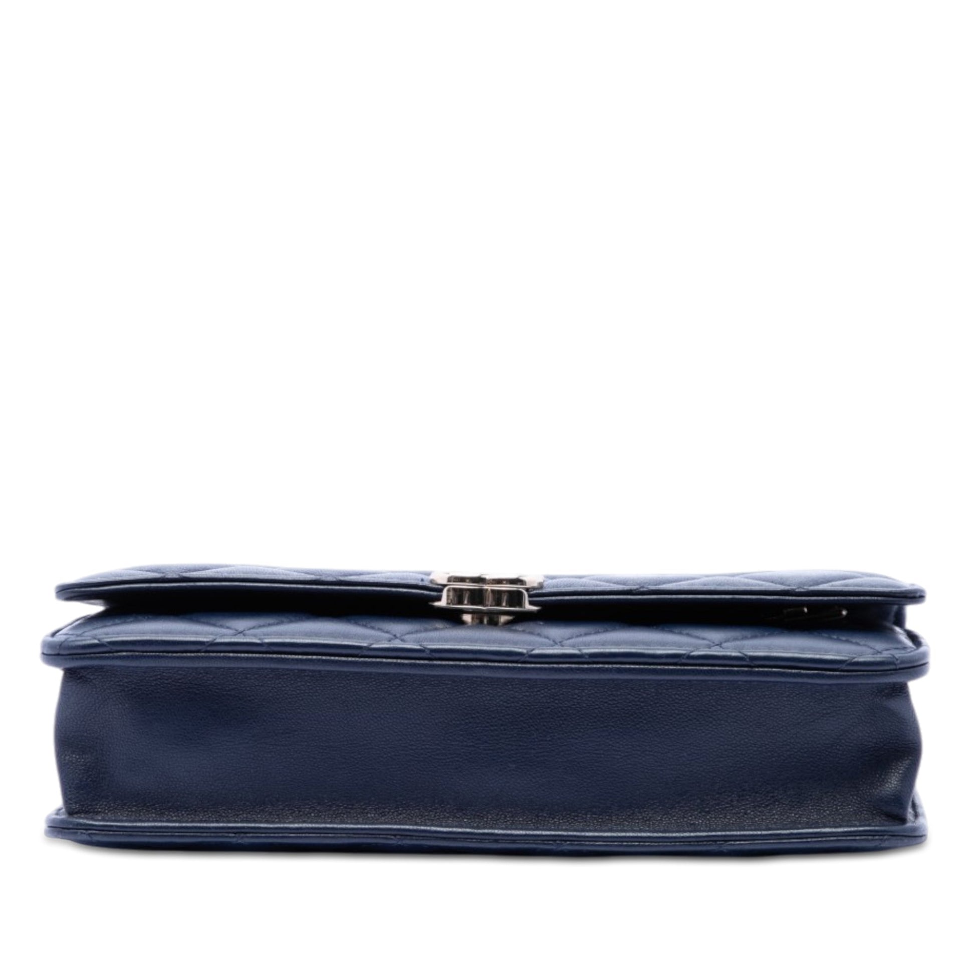 Chanel Mini Rectangular Lambskin Paris Le19M Charming Top Handle Flap