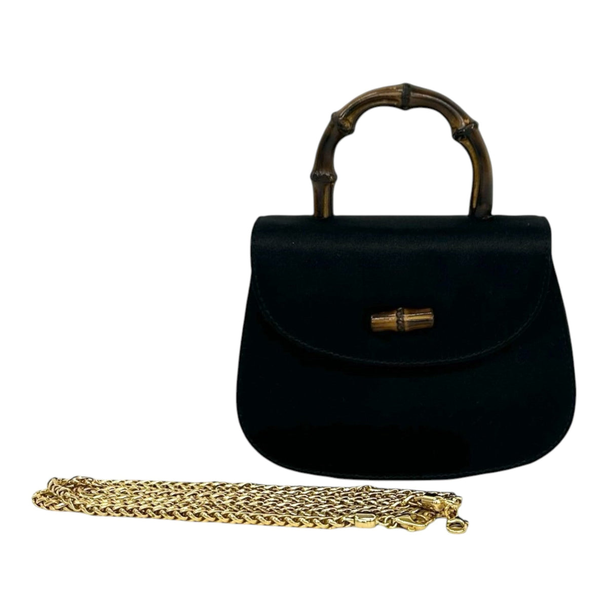 Gucci Mini Satin Bamboo Night