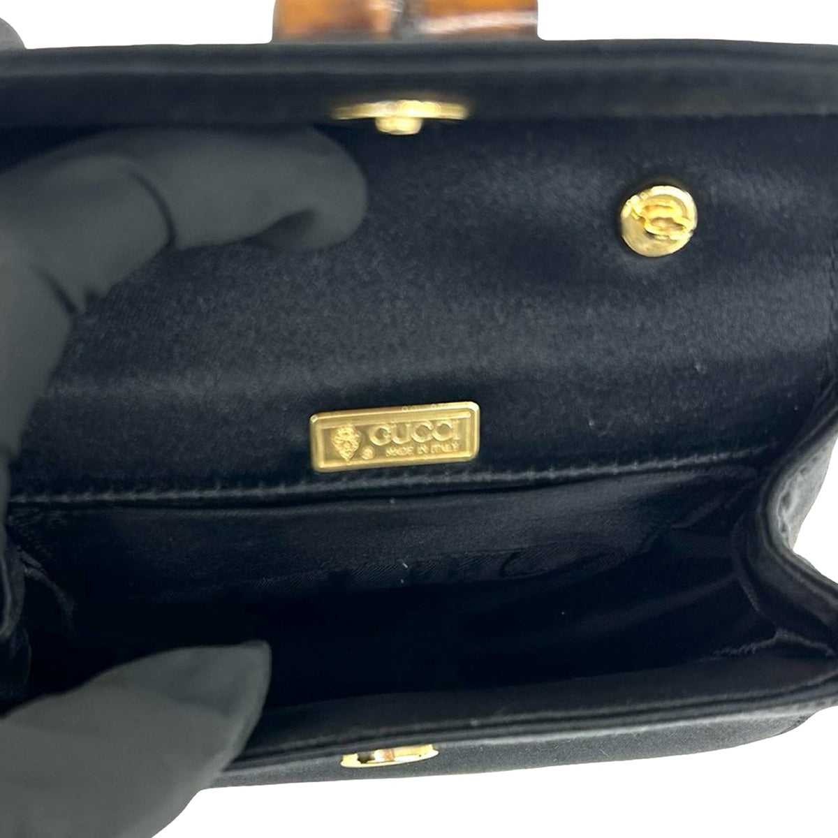 Gucci Mini Satin Bamboo Night