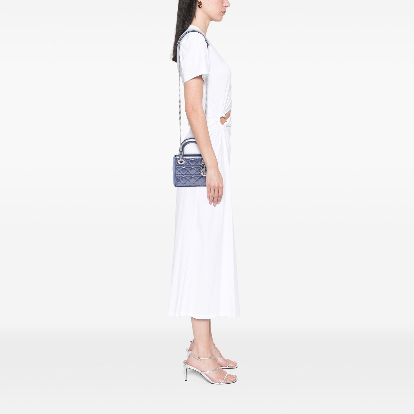Dior Mini Iridescent Lambskin Cannage Lady Dior