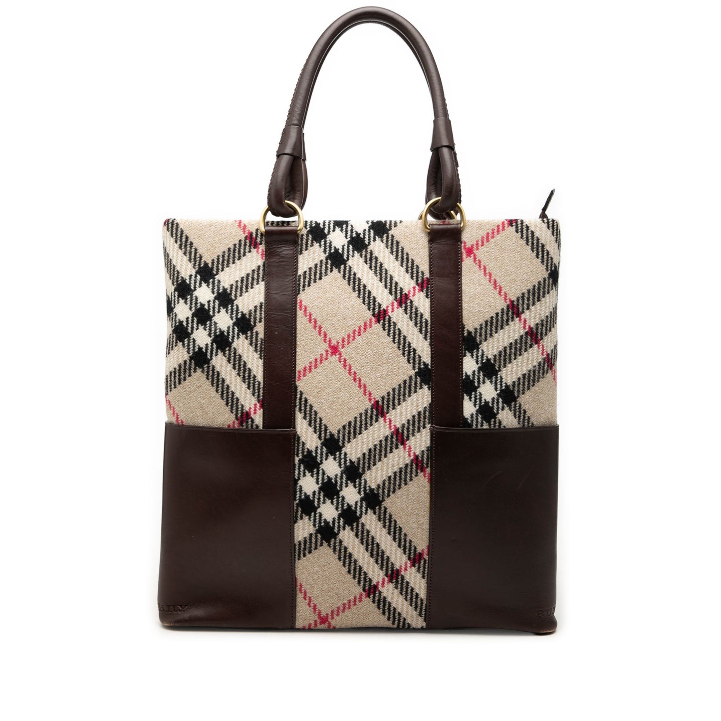Burberry Supernova Check Wool Tote