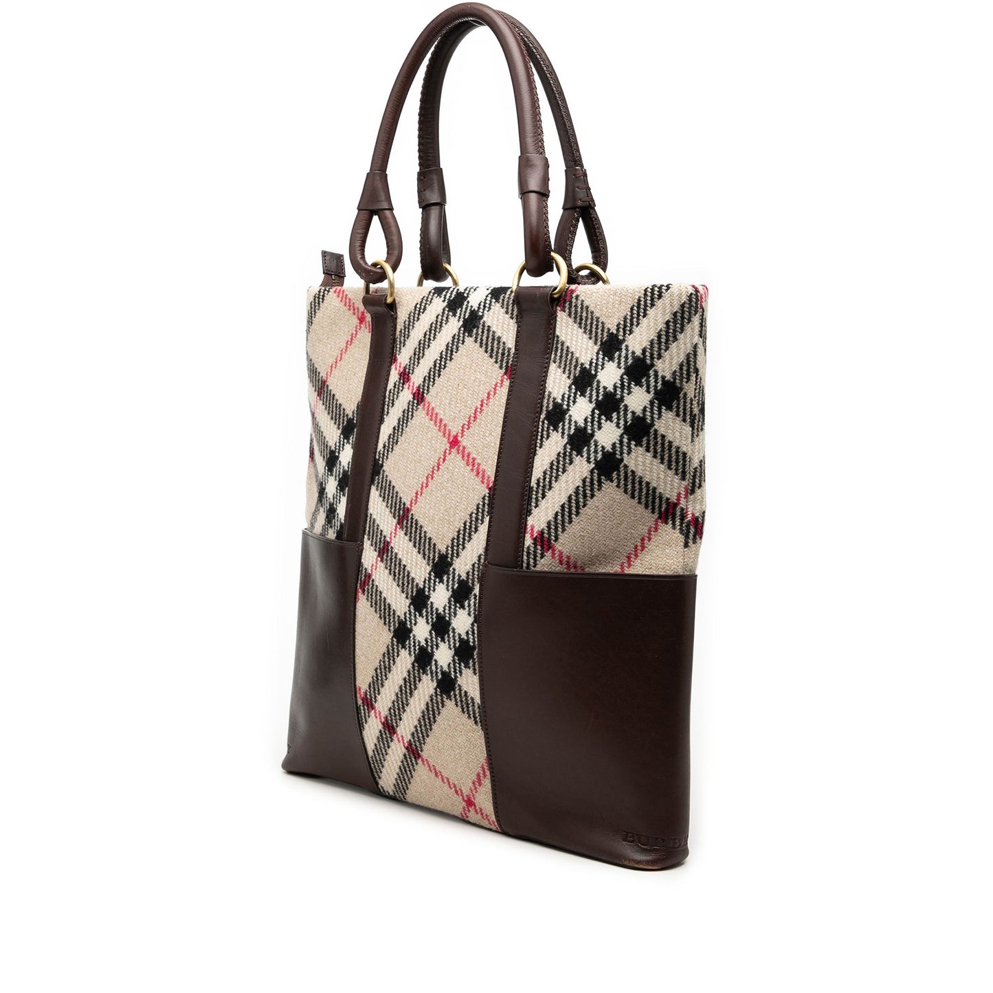 Burberry Supernova Check Wool Tote
