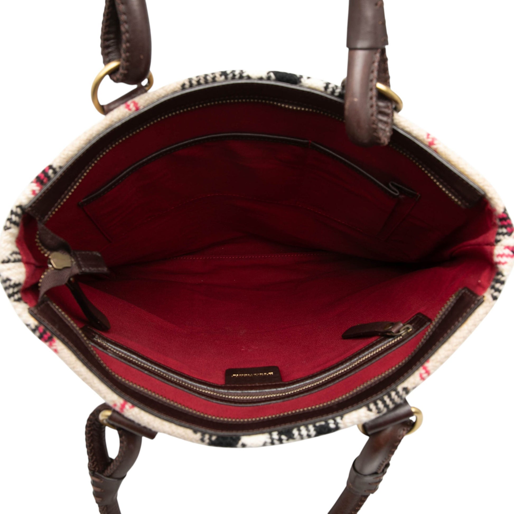Burberry Supernova Check Wool Tote