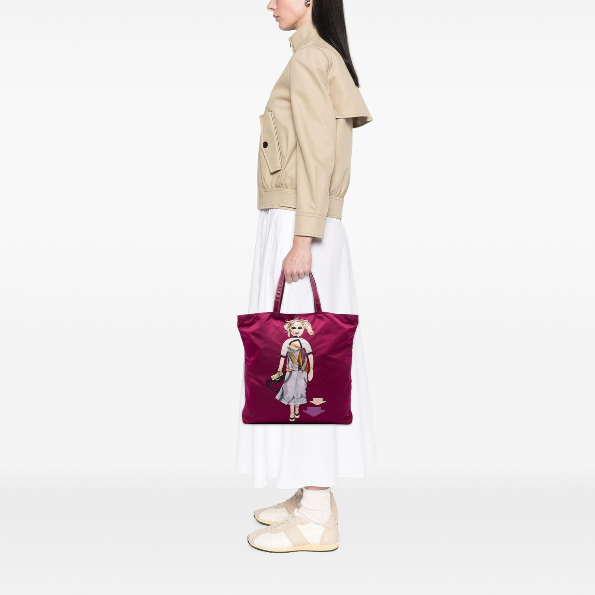 Prada Tessuto Robot Doll Tote