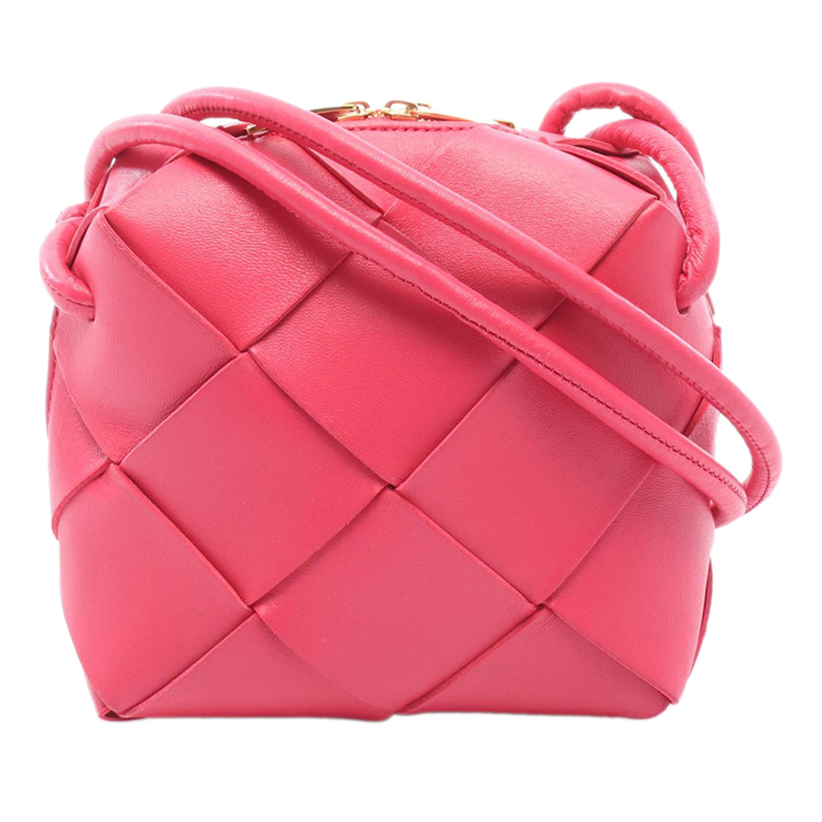 Bottega Veneta Mini Lambskin Intrecciato Cassette Camera Bag