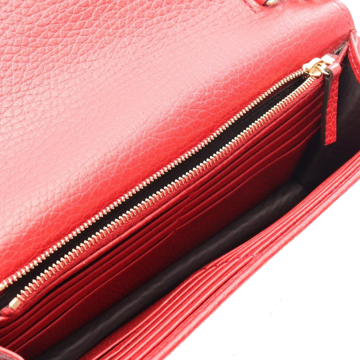 Gucci Dollar Calfskin Interlocking G Wallet on Chain