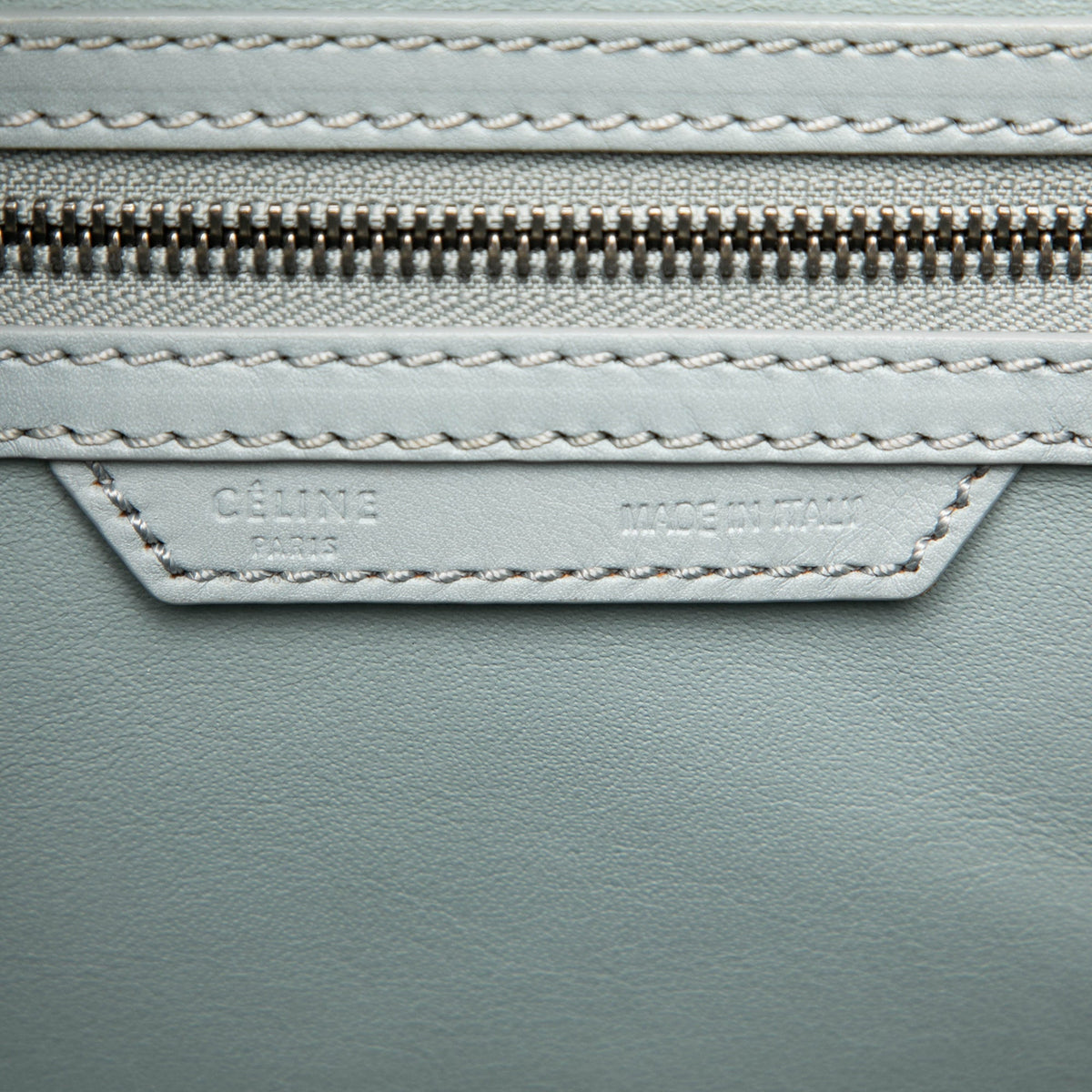 Celine Mini Leather Luggage Tote