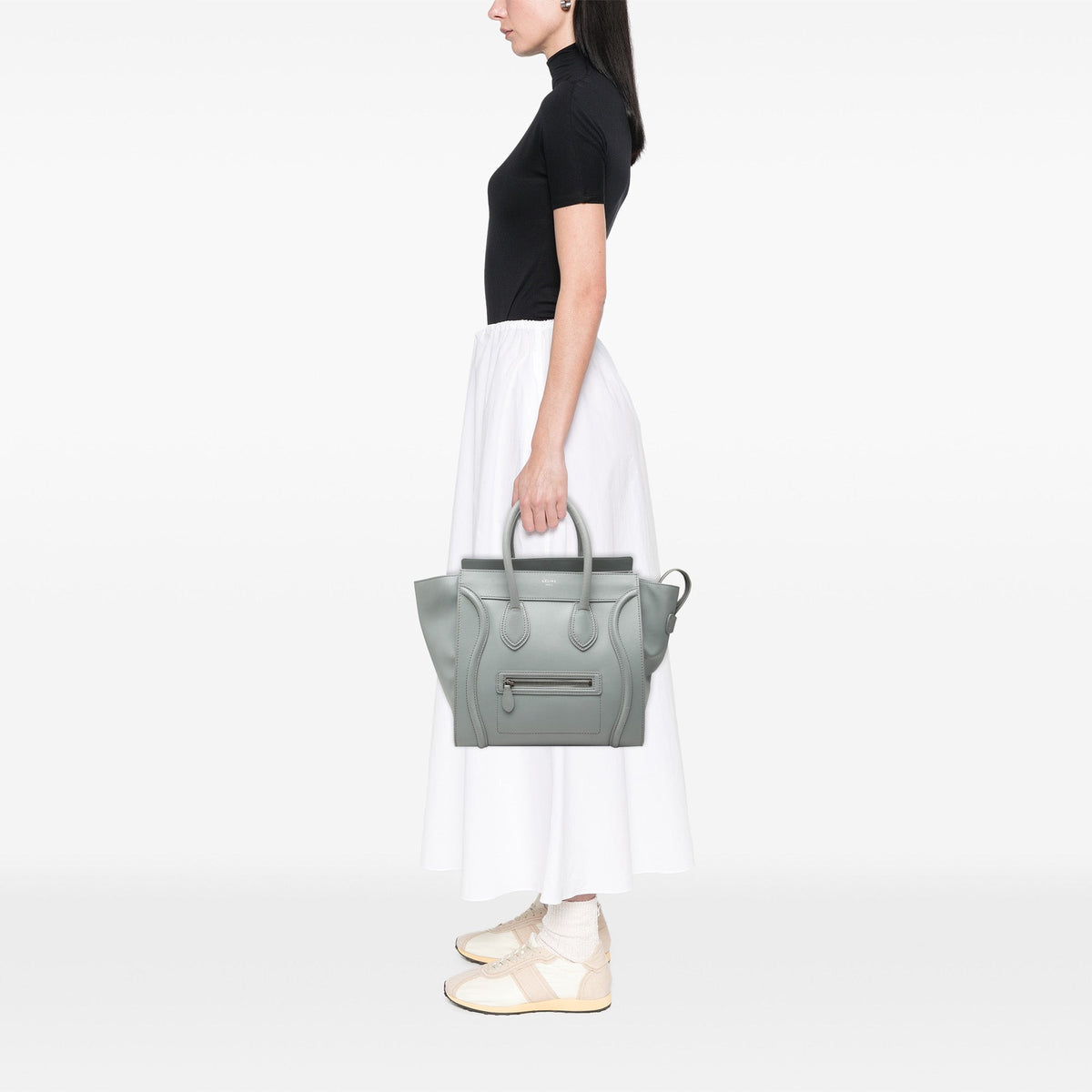 Celine Mini Leather Luggage Tote