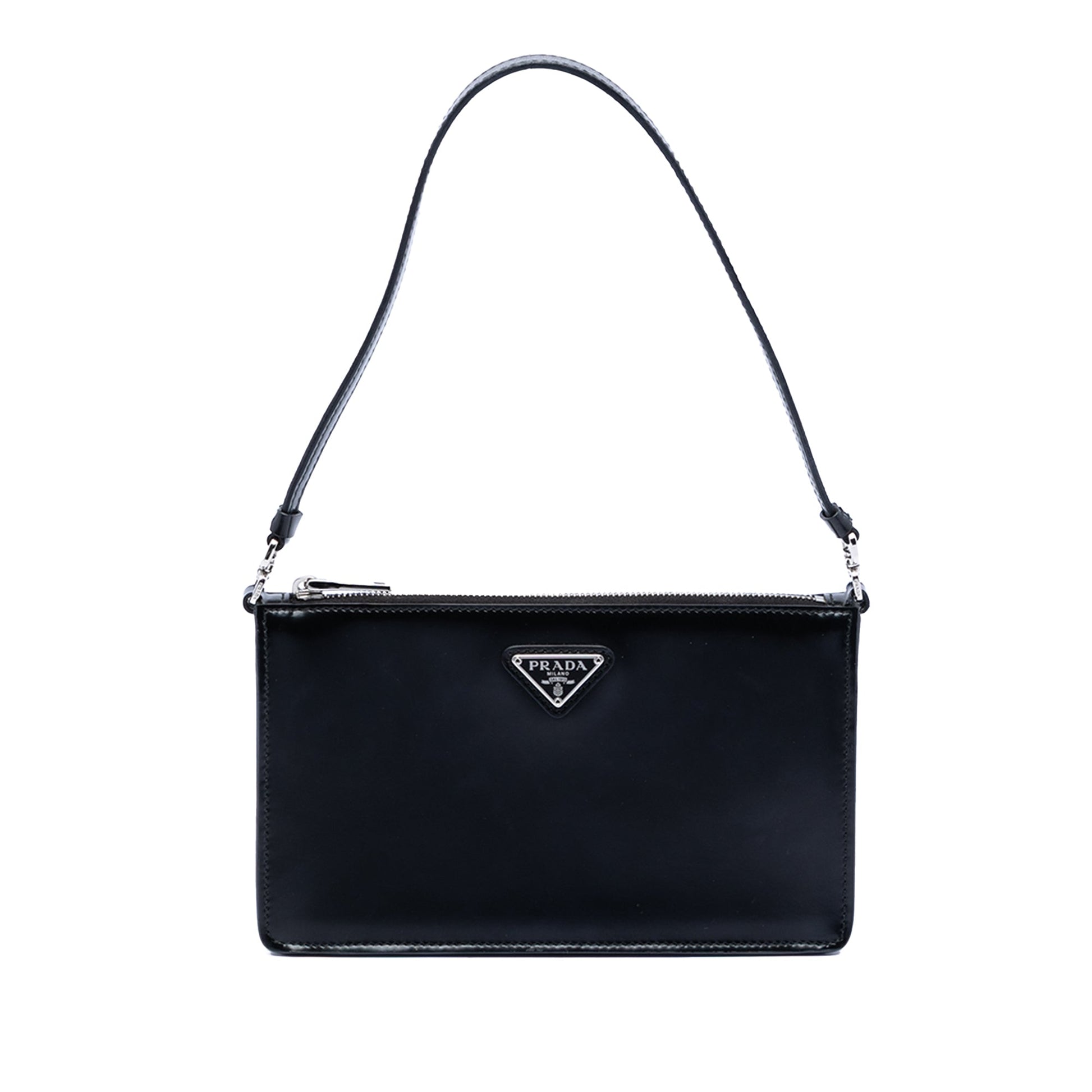 Mini Spazzolato Leather Shoulder Bag