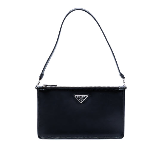 Mini Spazzolato Leather Shoulder Bag