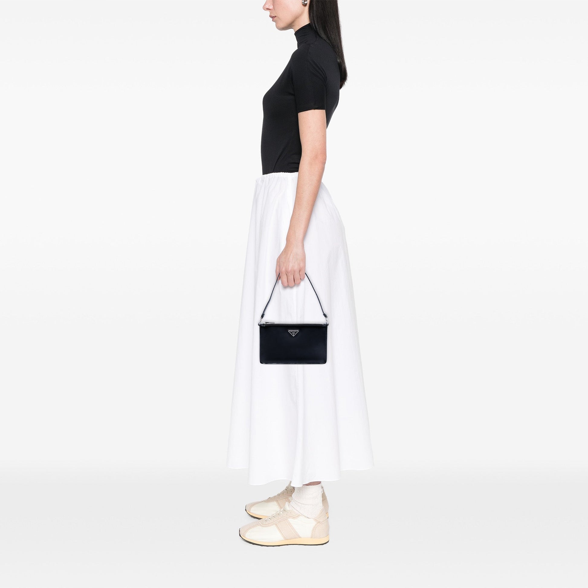 Mini Spazzolato Leather Shoulder Bag