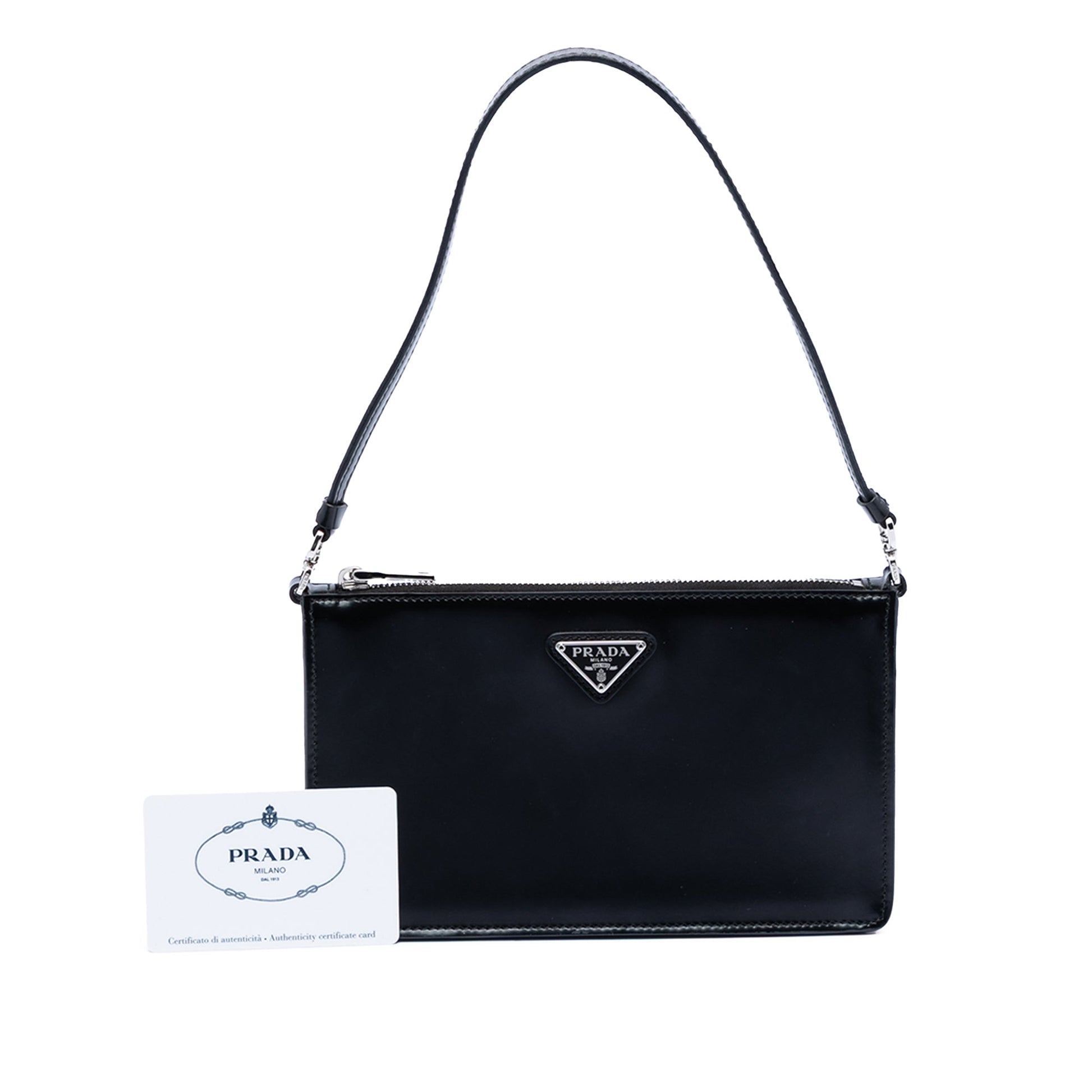 Mini Spazzolato Leather Shoulder Bag