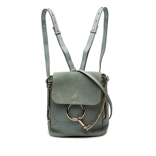 Chloé Medium Calfskin and Suede Faye Backpack