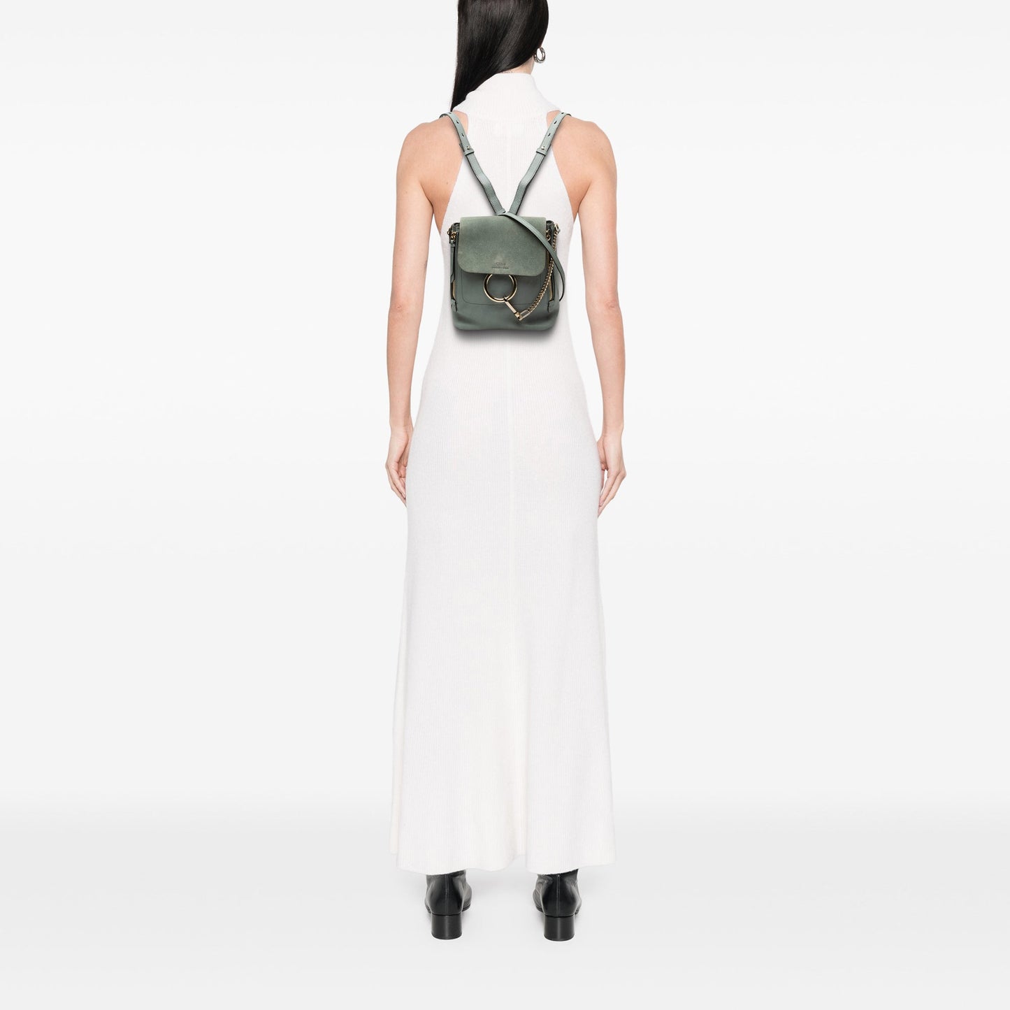 Chloé Medium Calfskin and Suede Faye Backpack