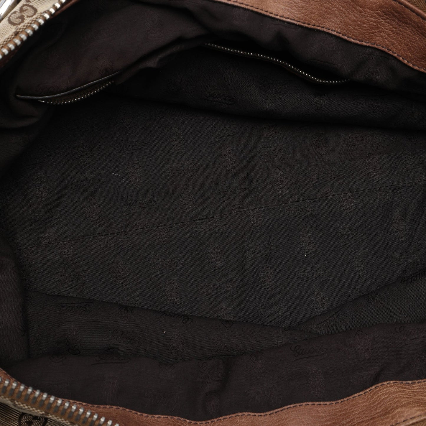 Gucci Large GG Canvas Bamboo Bar Tote