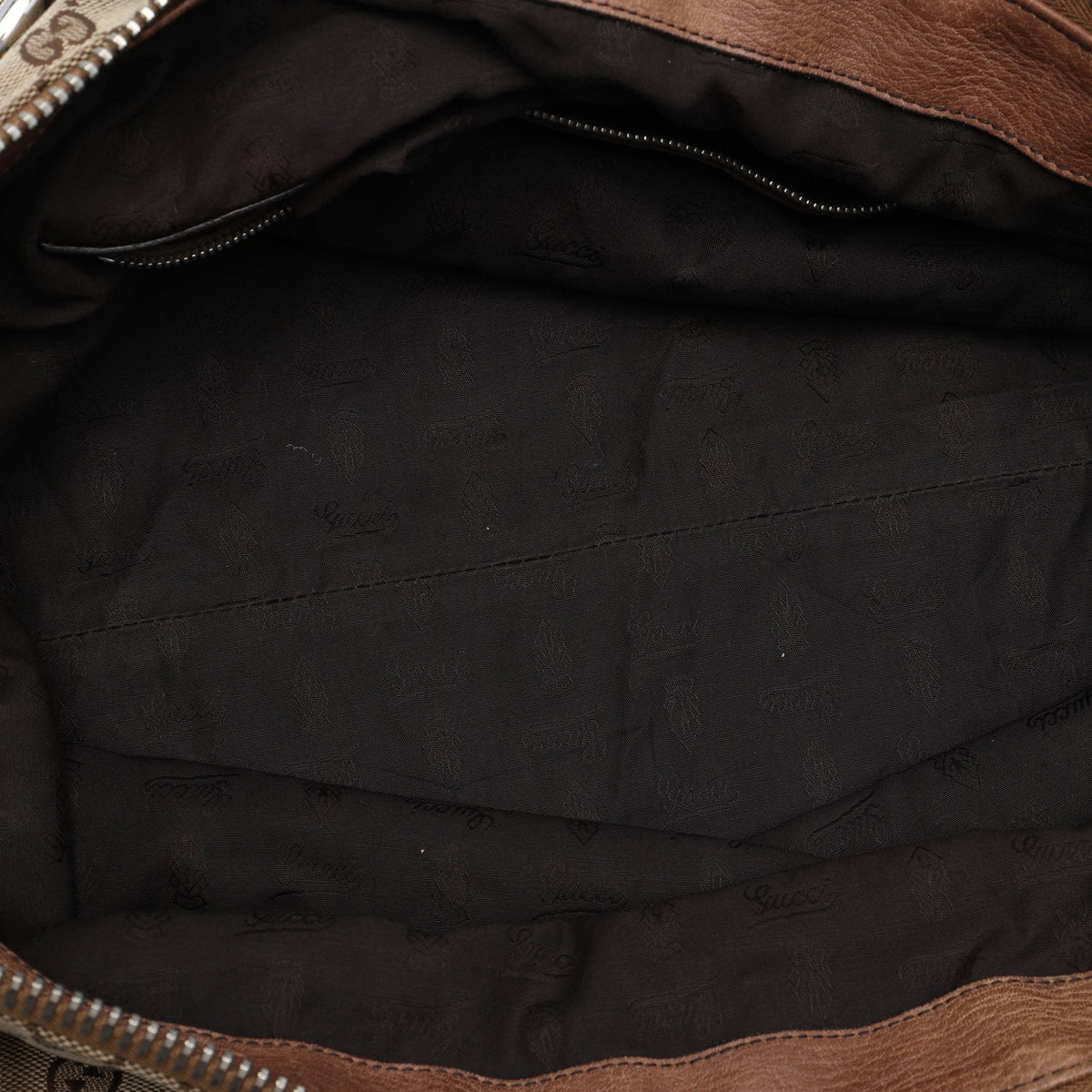 Gucci Large GG Canvas Bamboo Bar Tote