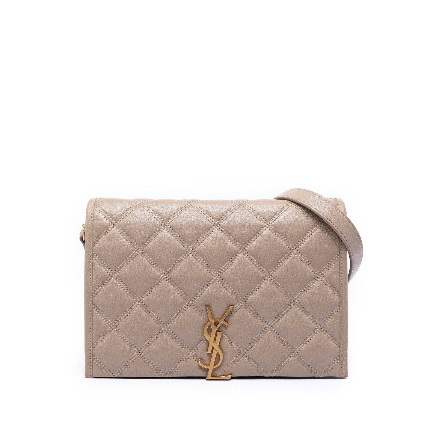 Saint Laurent Mini Quilted Lambskin Becky Chain Shoulder Bag