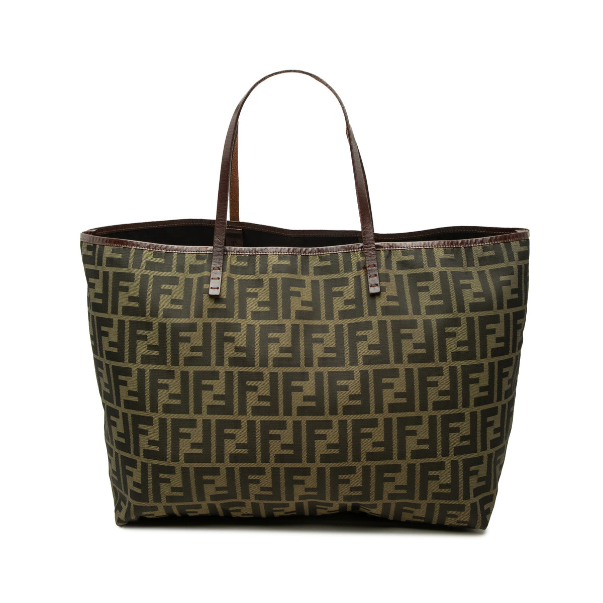 Fendi Medium Zucca Canvas Roll Tote
