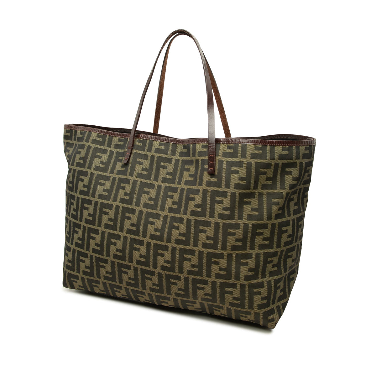 Fendi Medium Zucca Canvas Roll Tote