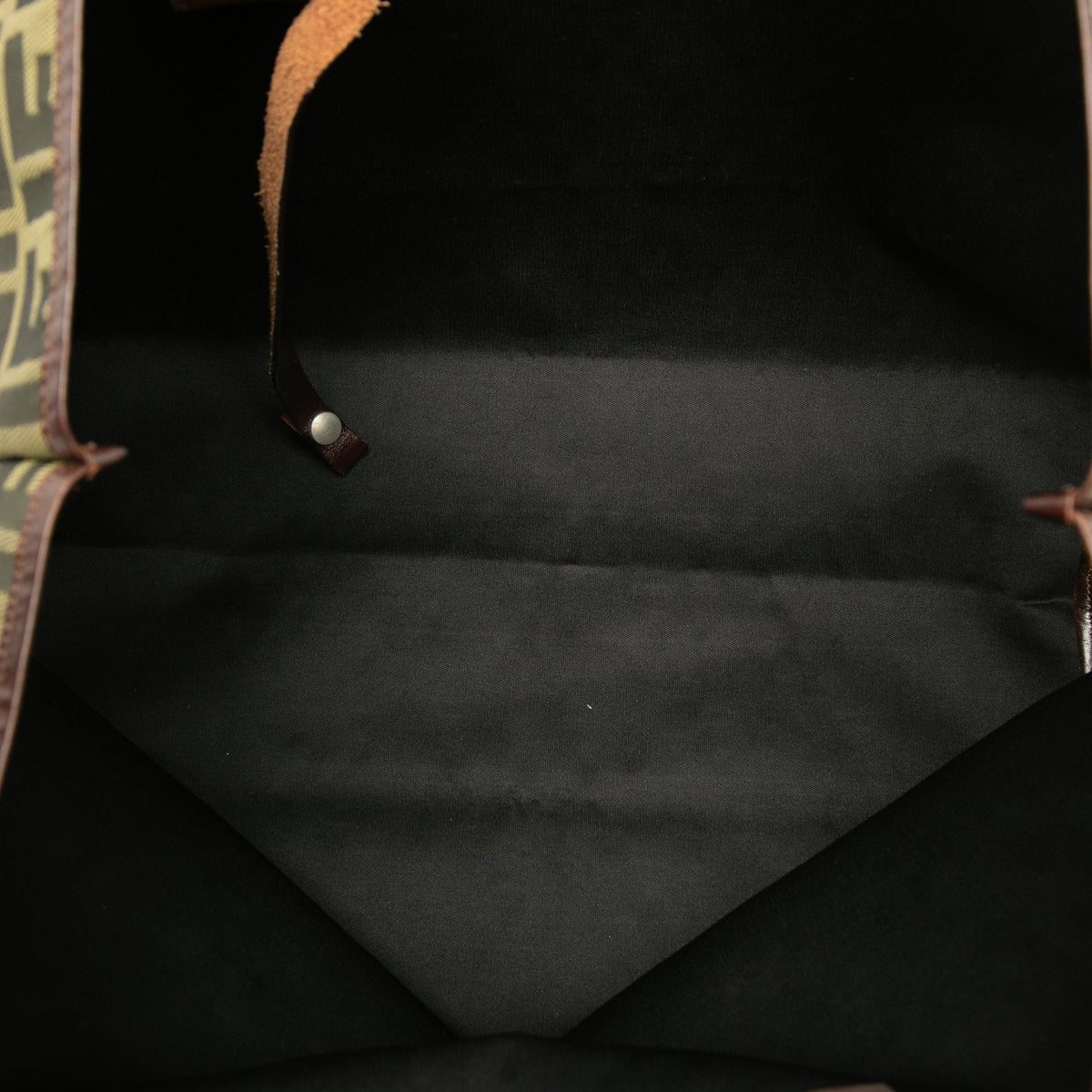 Fendi Medium Zucca Canvas Roll Tote