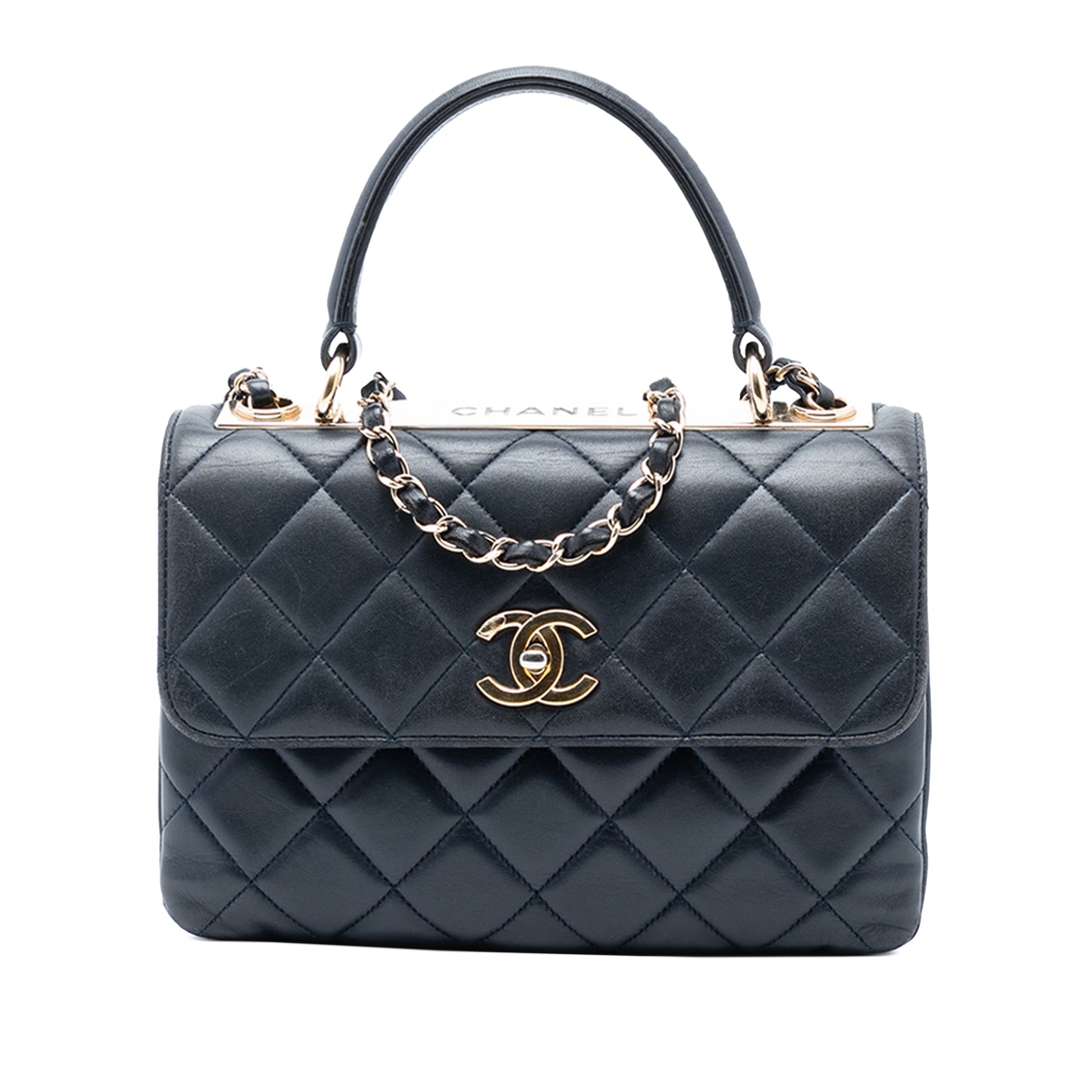 Chanel Small Quilted Lambskin Trendy CC Top Handle Flap