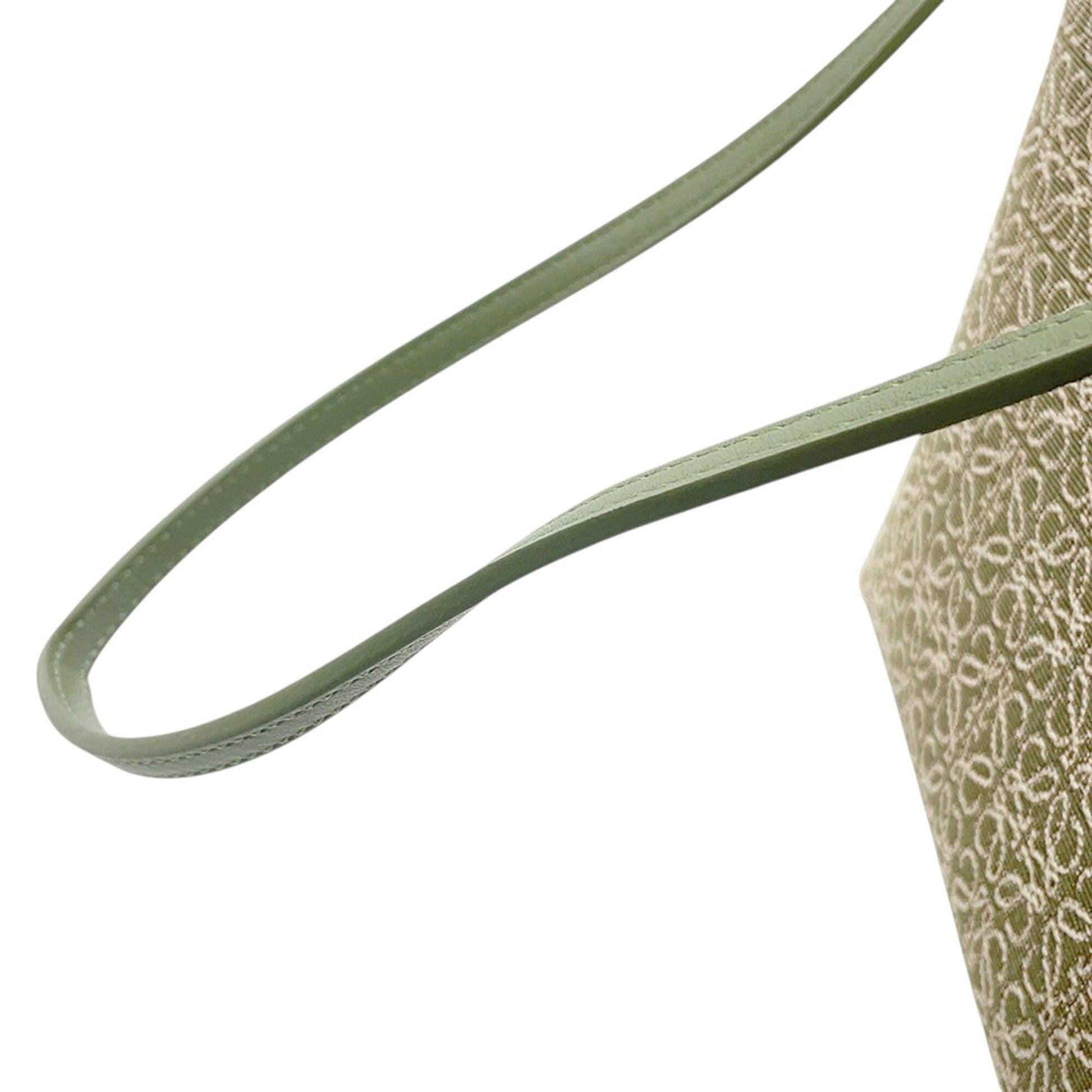 LOEWE Anagram Jacquard and Calfskin Square Tote