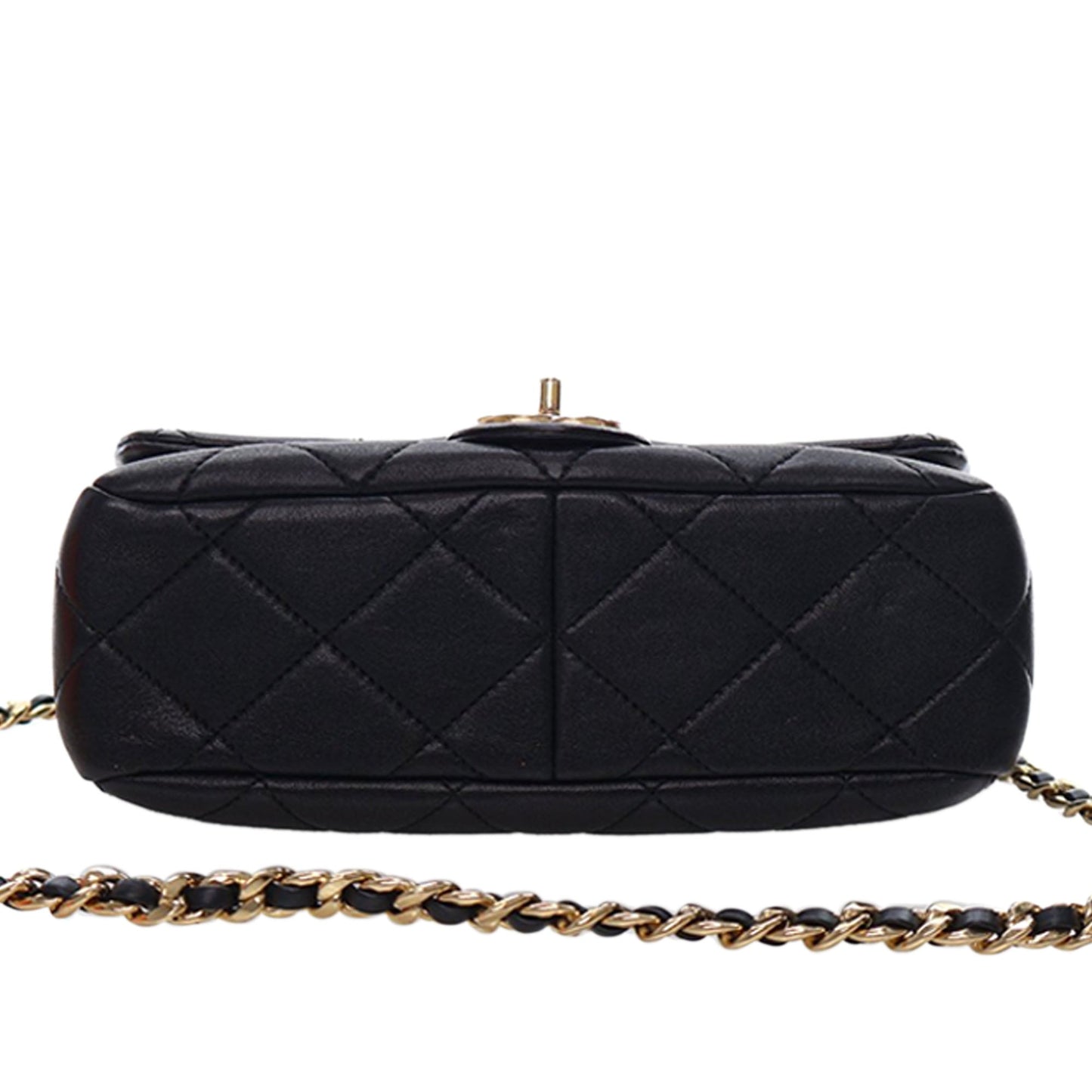 Chanel Small Quilted Lambskin Round Top Handle Flap