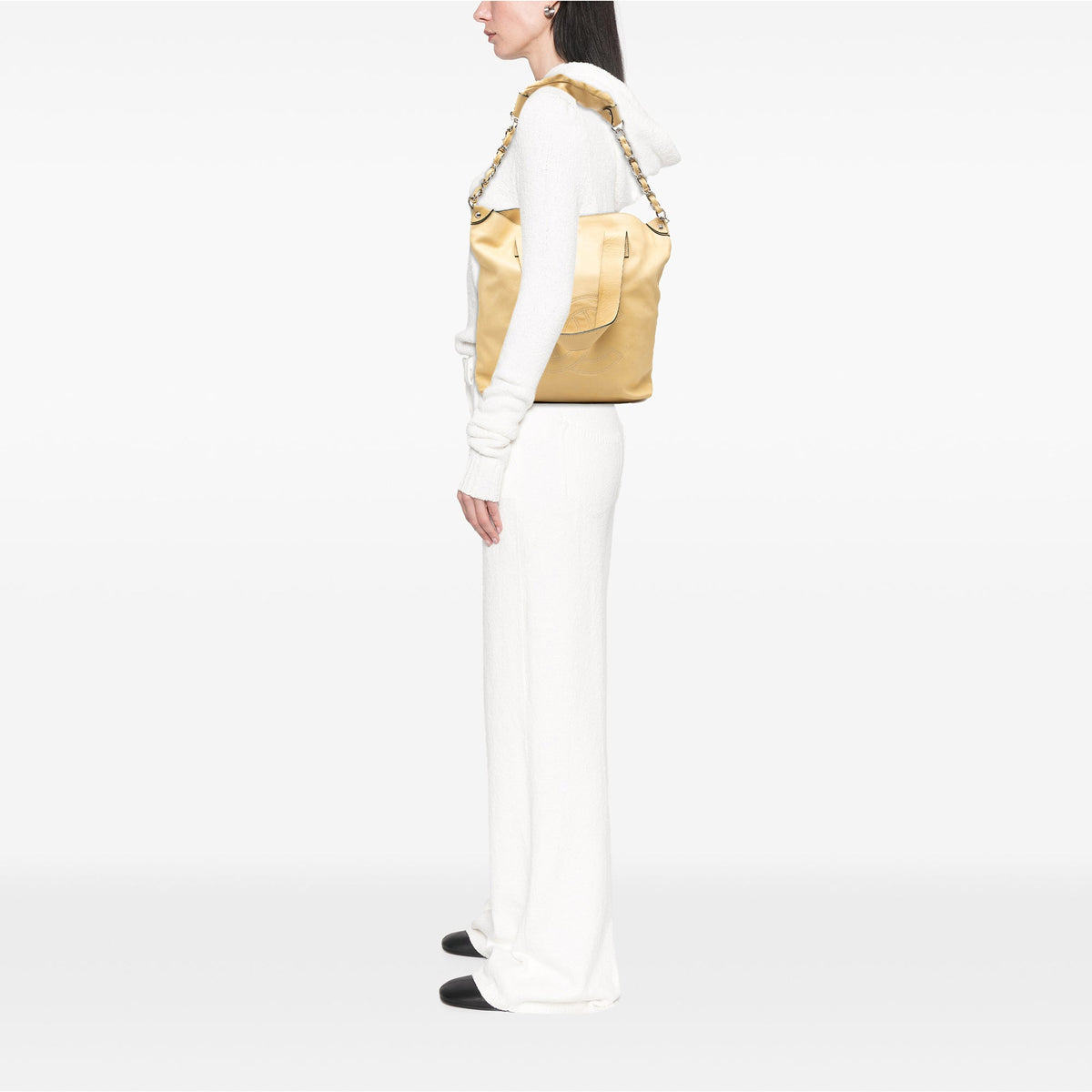 Chanel CC Lambskin Edgy North South Tote