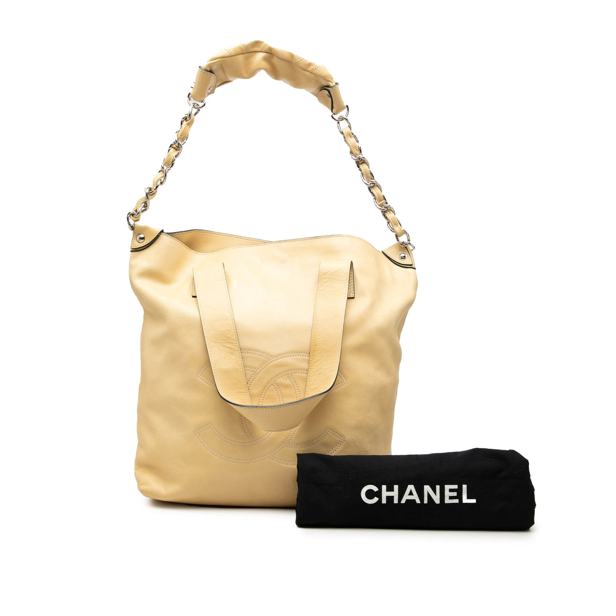 Chanel CC Lambskin Edgy North South Tote