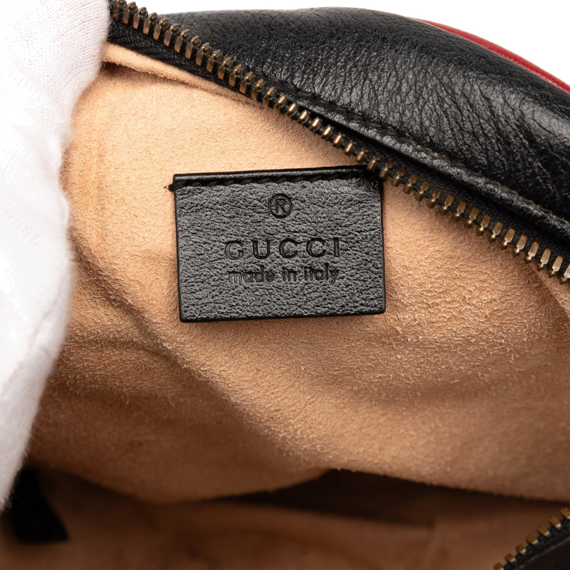 Gucci Mini GG Marmont Matelasse Leather Torchon Round Crossbody