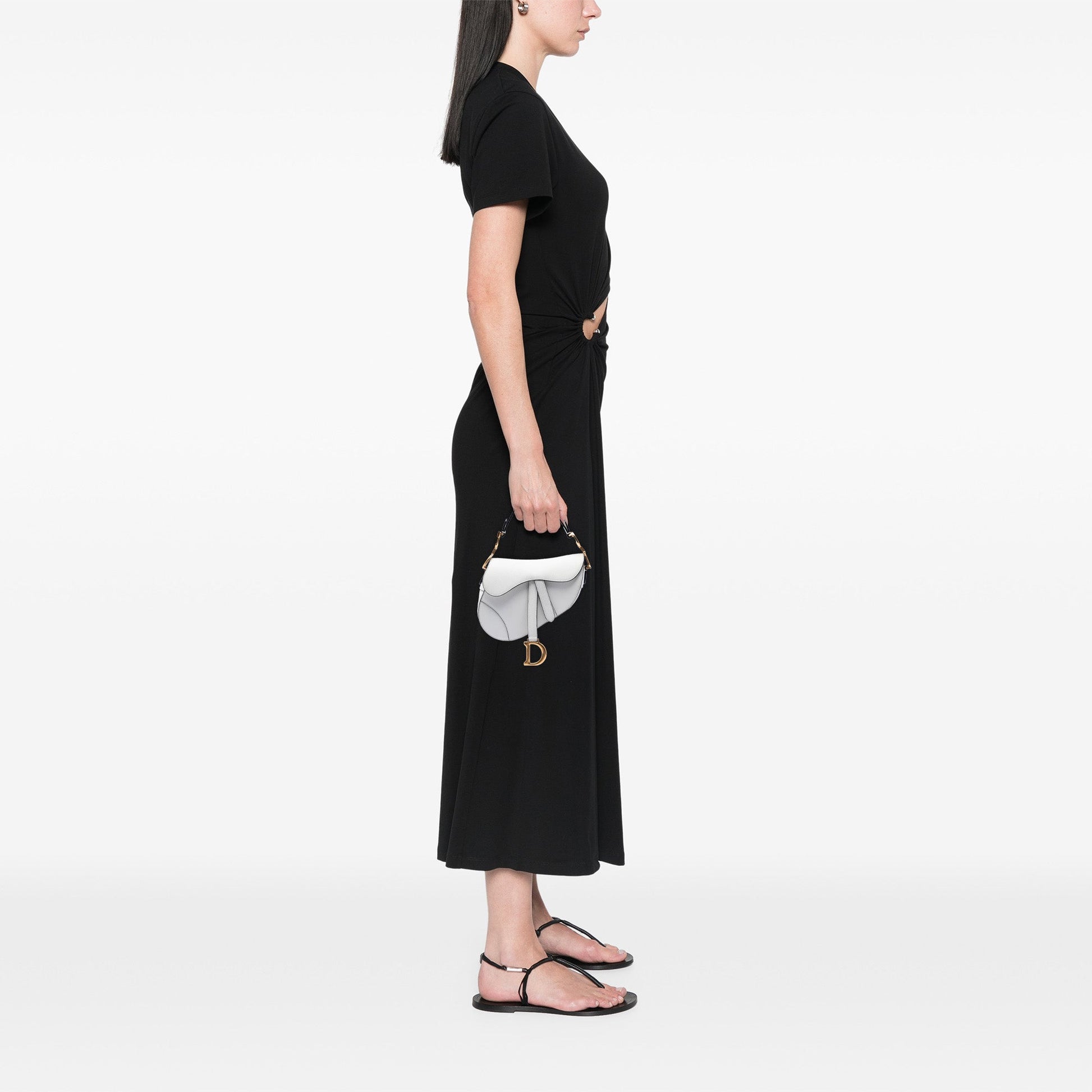 Dior Mini Grained Calfskin Saddle Bag