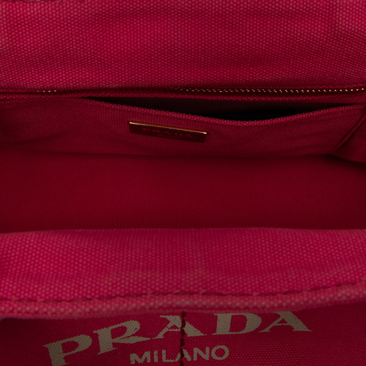 Prada Canvas Canapa Logo Tote