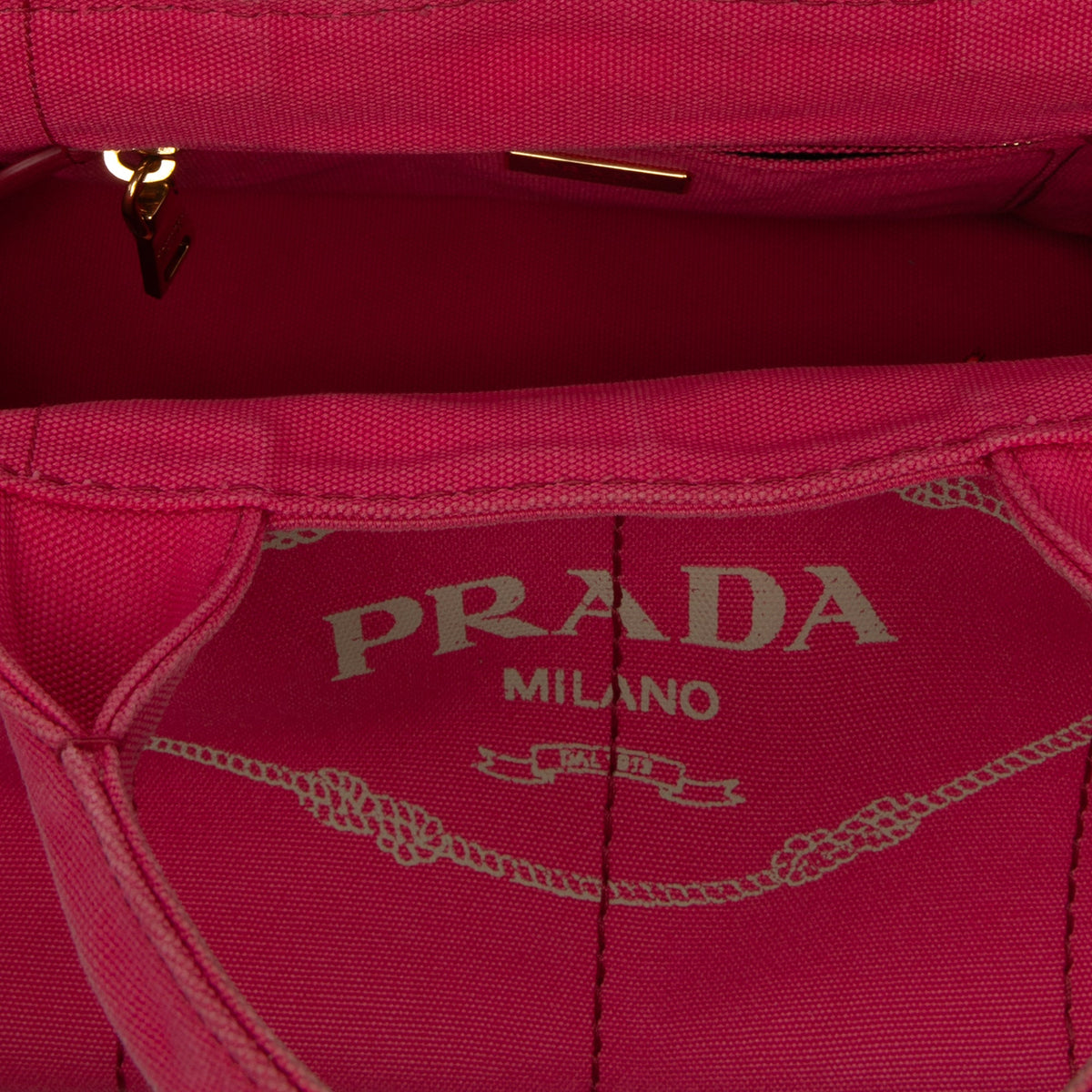 Prada Canvas Canapa Logo Tote
