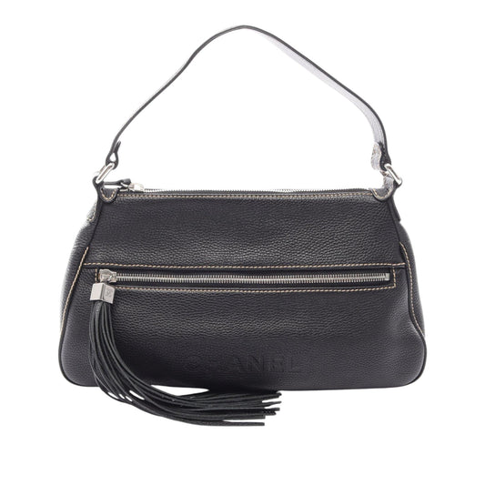 Chanel Calfskin Tassel Shoulder Bag