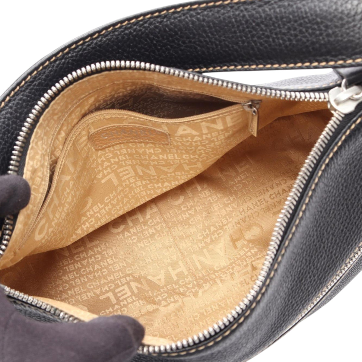 Chanel Calfskin Tassel Shoulder Bag