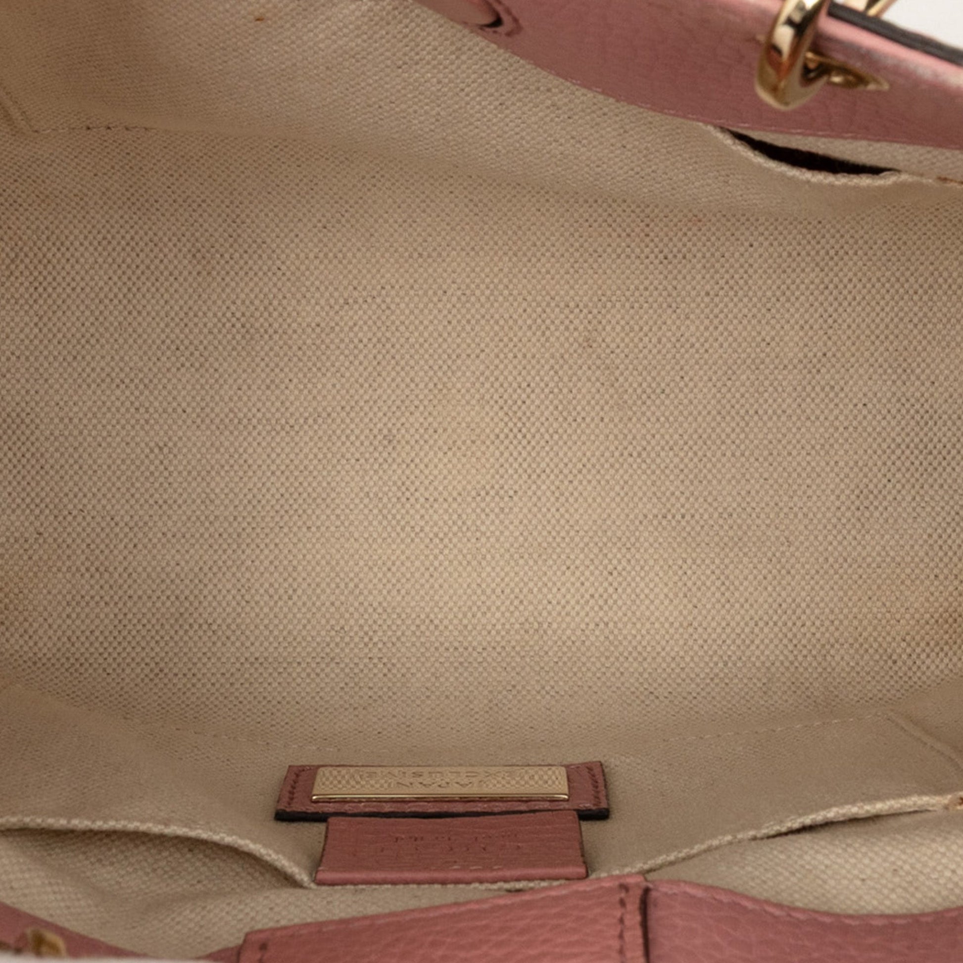 Gucci Mini Bicolor Calfskin Bamboo Shopper Satchel