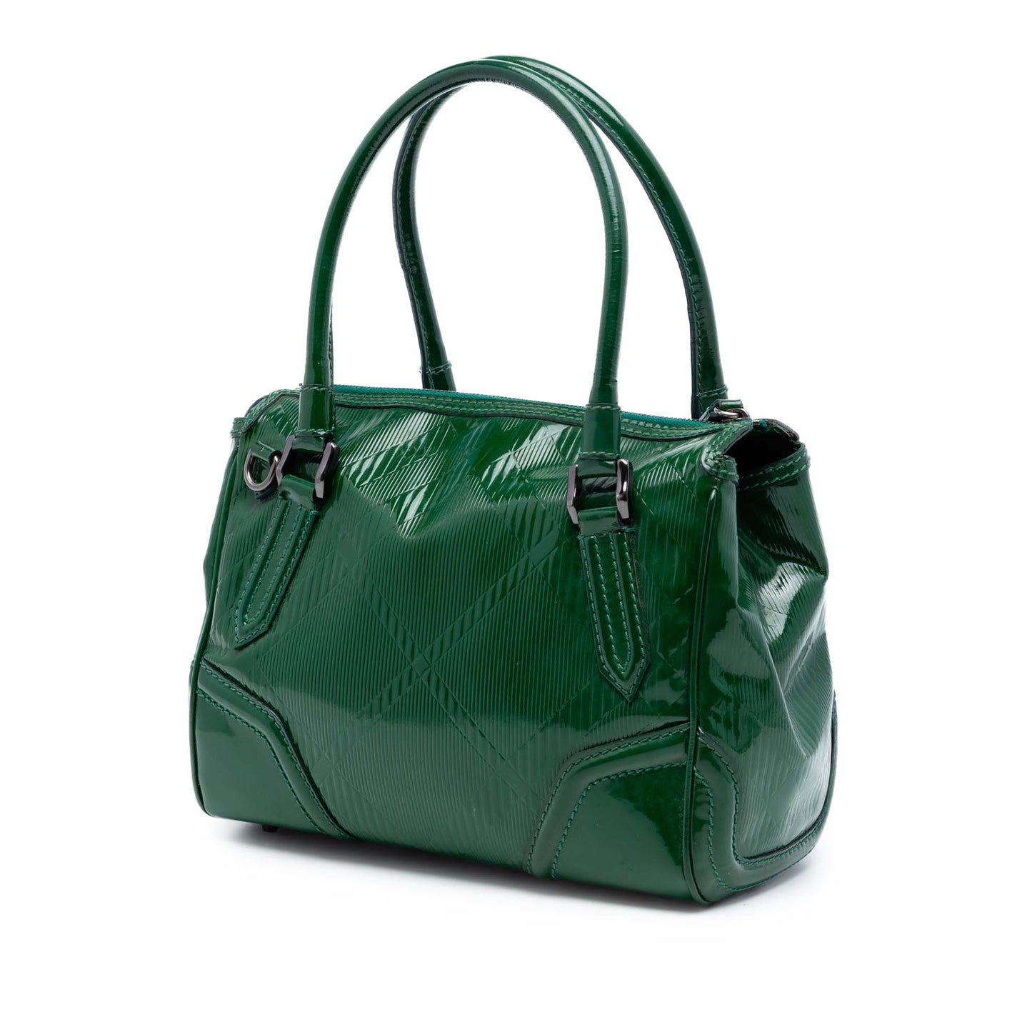 Medium Embossed Patent Anford Satchel