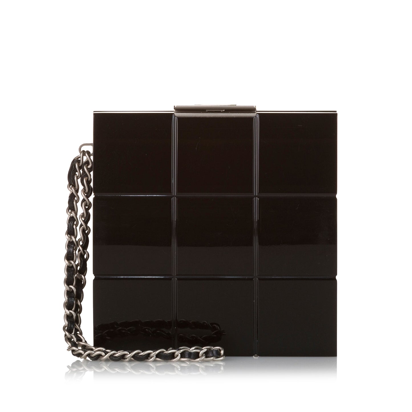 Chanel Choco Bar Lucite Perspex Clutch