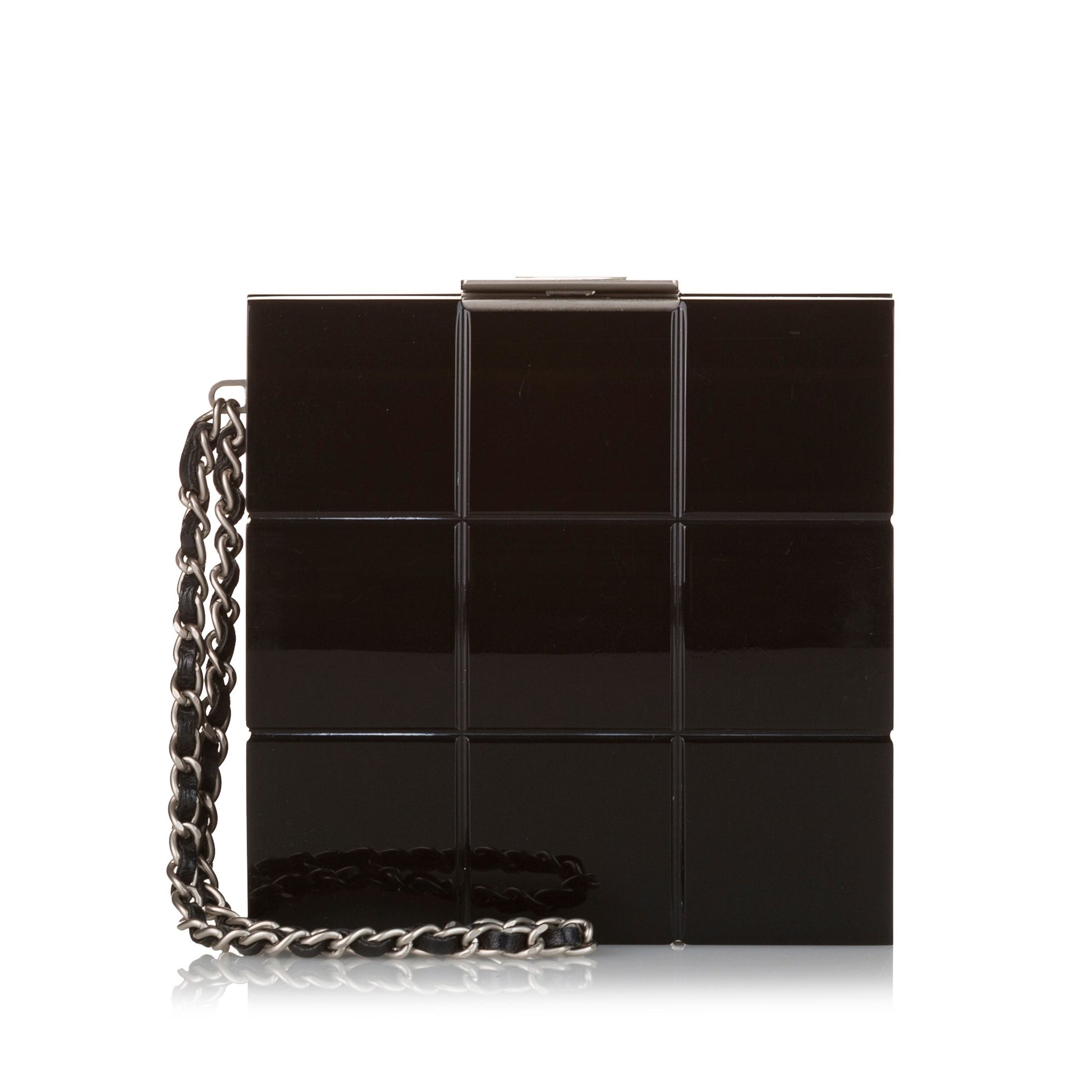 Chanel Choco Bar Lucite Perspex Clutch