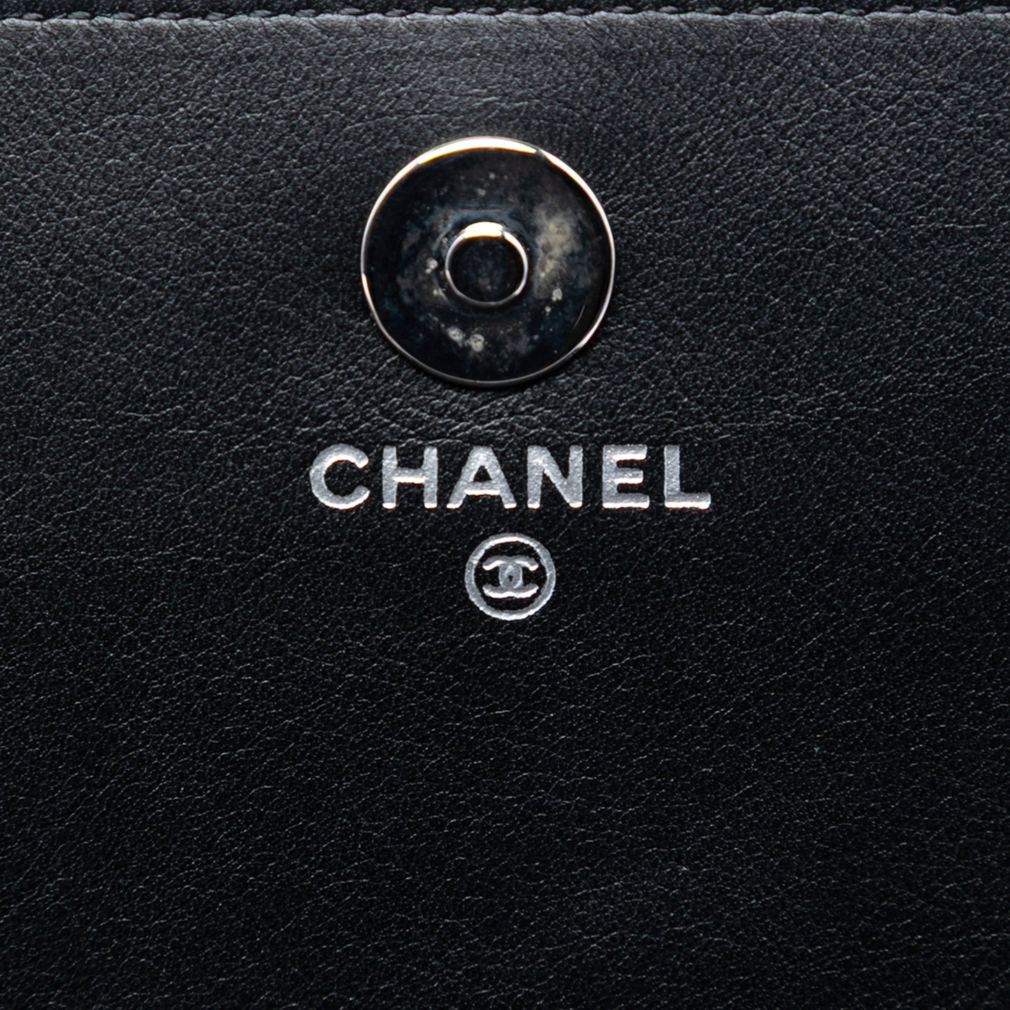 Chanel CC Patent Strass Embellished Wallet On Chain
