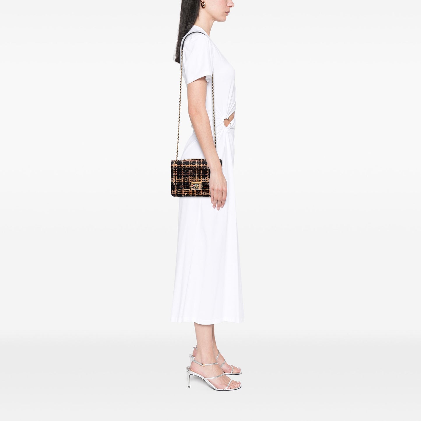 Chanel Medium Quilted Tweed Beauty Lock Flap