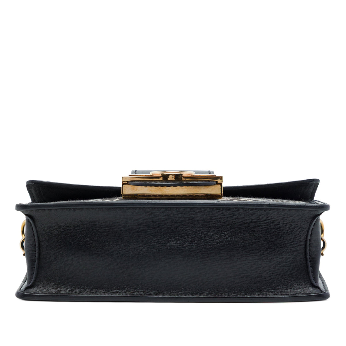 Louis Vuitton Monogram Jacquard Since 1854 Dauphine Chain Wallet — Black