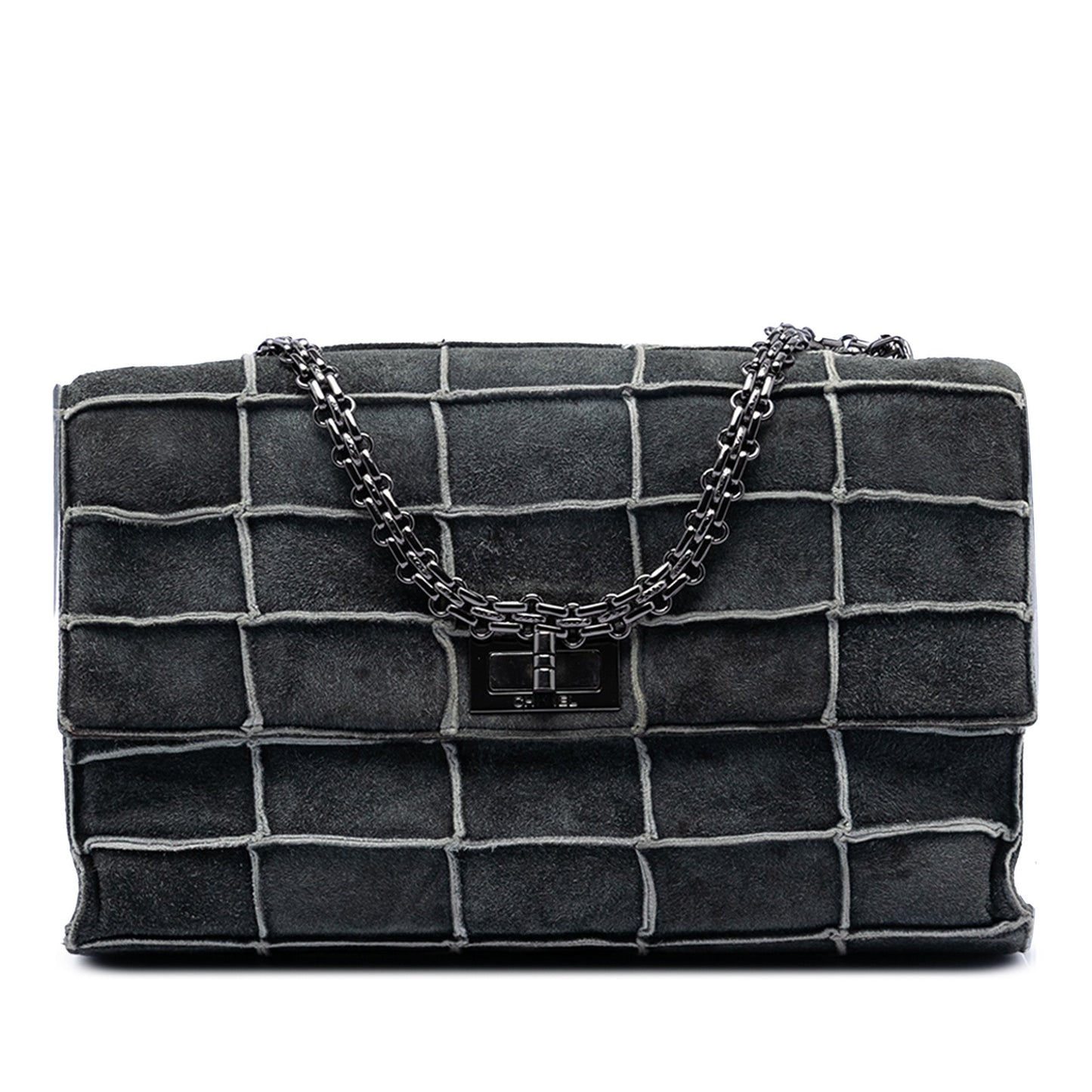 Chanel Identification Suede Patchwork Reissue 2.55 Flap